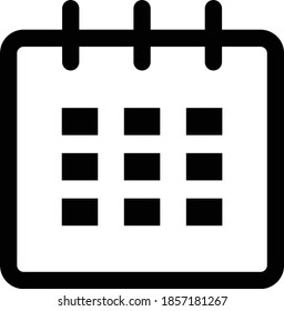 Vector de icono de Calendar Icon vector.date.