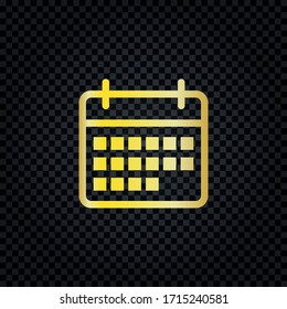 Calendar icon vector.Days of month sign