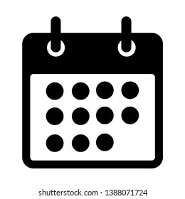 calendar Icon vector.Flat calendar Icon. Calendar on the wall.