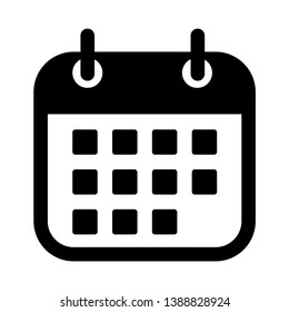 calendar Icon vector.Flat calendar Icon. Calendar on the wall.