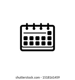Vector de icono de calendario,Programación,Vector de icono de fecha