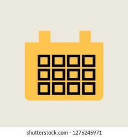 Calendar icon. Vintage colour series.
