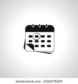 Kalendersymbol. Wandkalender-Symbol.
