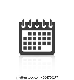 Calendar Icon web design and  flat illustration