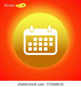 Calendar Icon. web design style