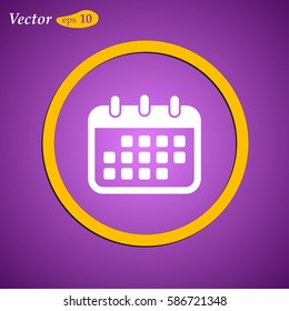 Calendar Icon. web design style