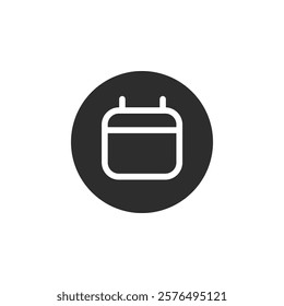 Calendar icon web design in vector