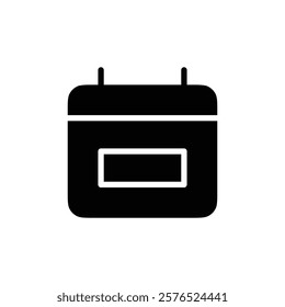 Calendar icon web design in vector
