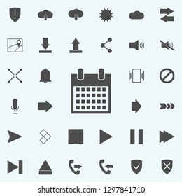 the calendar icon. web icons universal set for web and mobile