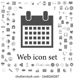 the calendar icon. web icons universal set for web and mobile