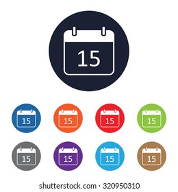 Calendar icon for web and mobile