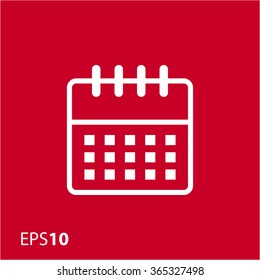 Calendar icon for web and mobile