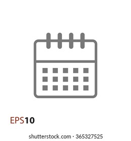 Calendar icon for web and mobile