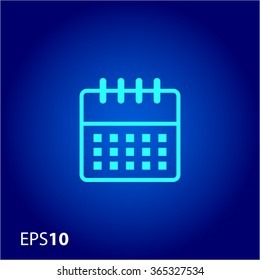 Calendar icon for web and mobile