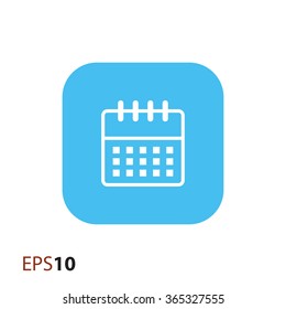 Calendar icon for web and mobile