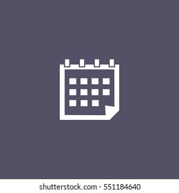 Calendar icon for web and mobile app