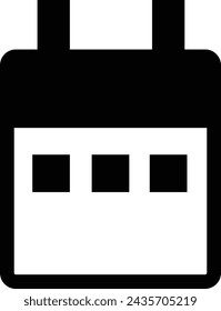calendar icon web sign design EPS mode