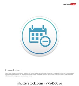 Calendar Icon White Background icon template