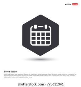 Calendar Icon White Background icon template