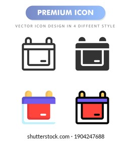 icono de calendario para el diseño del sitio web, logotipo, aplicación, interfaz de usuario. Ilustración gráfica vectorial y trazo editable. diseño de icono EPS 10.
