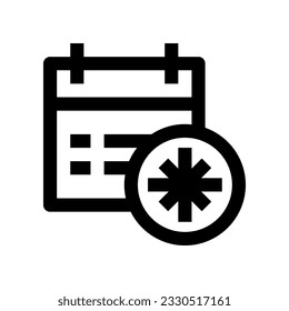 Kalendersymbol für Ihre Website, Ihr Handy, Ihre Präsentation und Ihr Logo-Design.