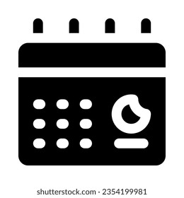 icono de calendario para tu sitio web, móvil, presentación y diseño de logotipo.