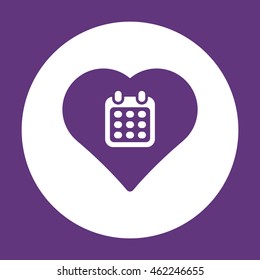Calendar  icon.Flat design.