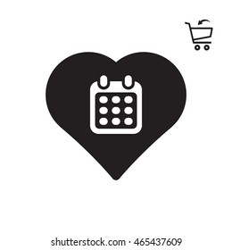 Calendar  icon.Flat design.