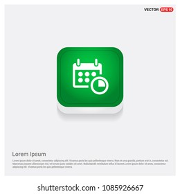 Calendar IconGreen Web Button