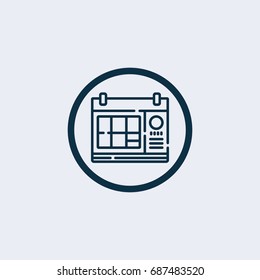 Calendar icon.Logistic icon