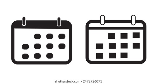 Calendar icon,Logo Template. Vector Illustration.