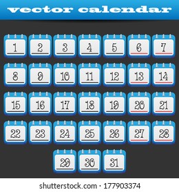 calendar icons