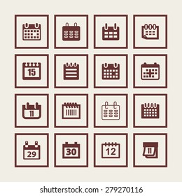 calendar icons