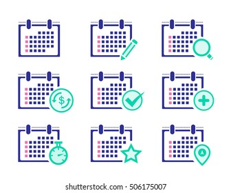 Calendar icons