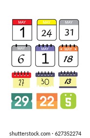 Calendar icons