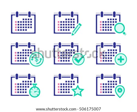 Calendar icons