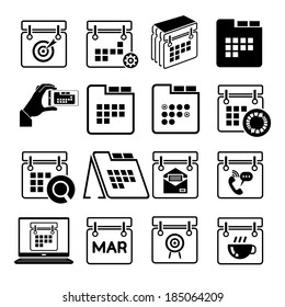 calendar icons set