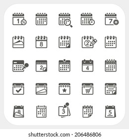 Calendar icons set