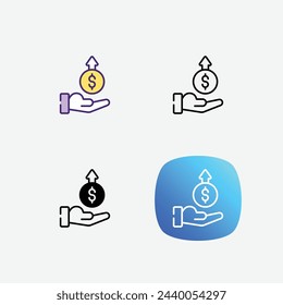 Calendar icons set in 4 different style vector illustration
