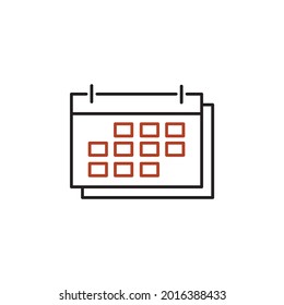 Calendar icons symbol vector elements for infographic web