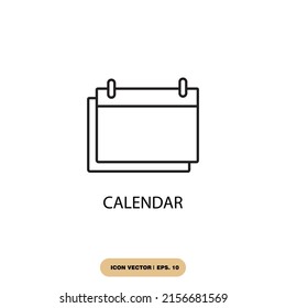 símbolos de iconos de calendario elementos vectores para web infográfica