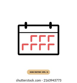 calendar icons  symbol vector elements for infographic web