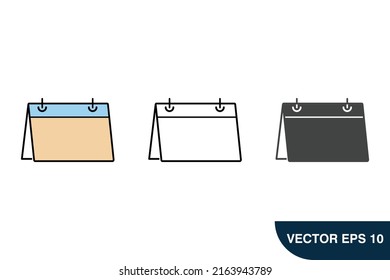 Symbol für Kalendersymbole, Vektorelemente für Infografiken
