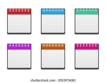Calendar icons vector design illustration isolated on white background