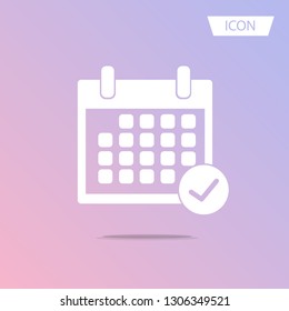 Calendar Icons Vector. Reminder time icon vector isolated on white background.