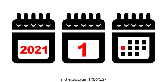 Calendar Icons Vector. Time reminder icon