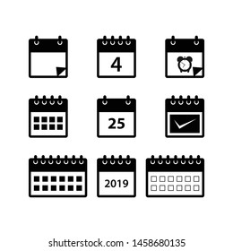 Calendar icons for web design, calendar symbol, flat calendar, graphic element, web design, calendar sign
