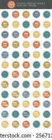 Calendar icons,retro style,clean vector