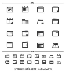 calendar icons.vector eps10