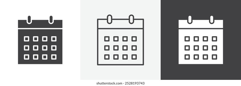 Calendar icon.Trendy modern flat linear vector illustration on white background.